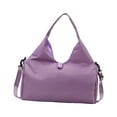 thumbnail image 2 of Bolsa de gimnasio portátil Bolsa de lona de viaje Correa de hombro ajustable Bolsa de equipaje Bolsa de gran capacidad Bolsa de hombro multipropósito Púrpura Sunnimix Bolsa de Yoga, 2 of 8