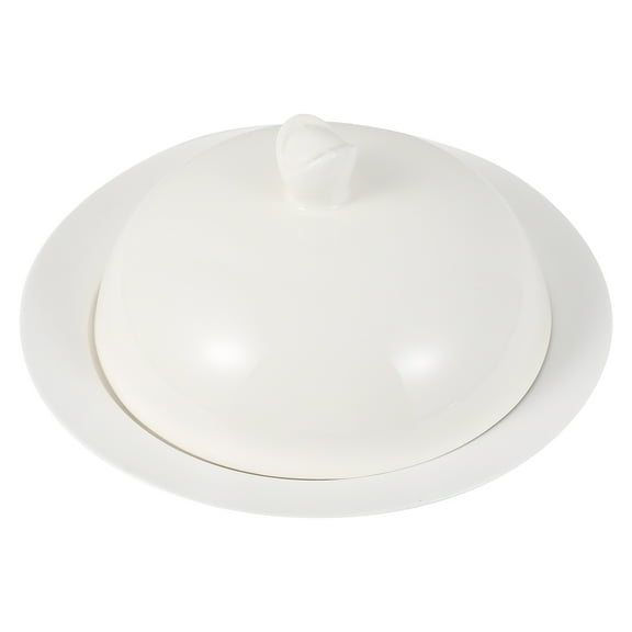 Dinner Plate Tray with Lid Exquisite Storage Food Cover Display Stand for Holder Lightweight Salad Plates