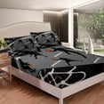 thumbnail image 6 of Erosebridal Basketball Sheet Set Twin Sports Bed Sheets Grey Black Basketball Bedding Set Basketball Bedding Bedroom Decor,Ball Game Fitted Sheet + Top Sheet + 1 Pillowcase, 6 of 6