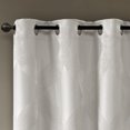 thumbnail image 2 of Gracie Mills Total Blackout Curtain Panel Ogee Knitted Jacquard Black 54x84 GRACE-9806, 2 of 3