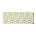 thumbnail image 1 of Geometric Computer Mouse Pad, Flip Flops and Starfishes Beach Elements Exotic Poolside Theme Pattern, Rectangle Non-Slip Rubber Mousepad Large, 31" x 12", Seafoam Yellow White, by Ambesonne, 1 of 2