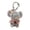 Gray, variant on Cute Elephant Keychain Plush Pendant, Soft Stuffed Animal Keychain, Fluffy Handbag Purse Charm Accessories