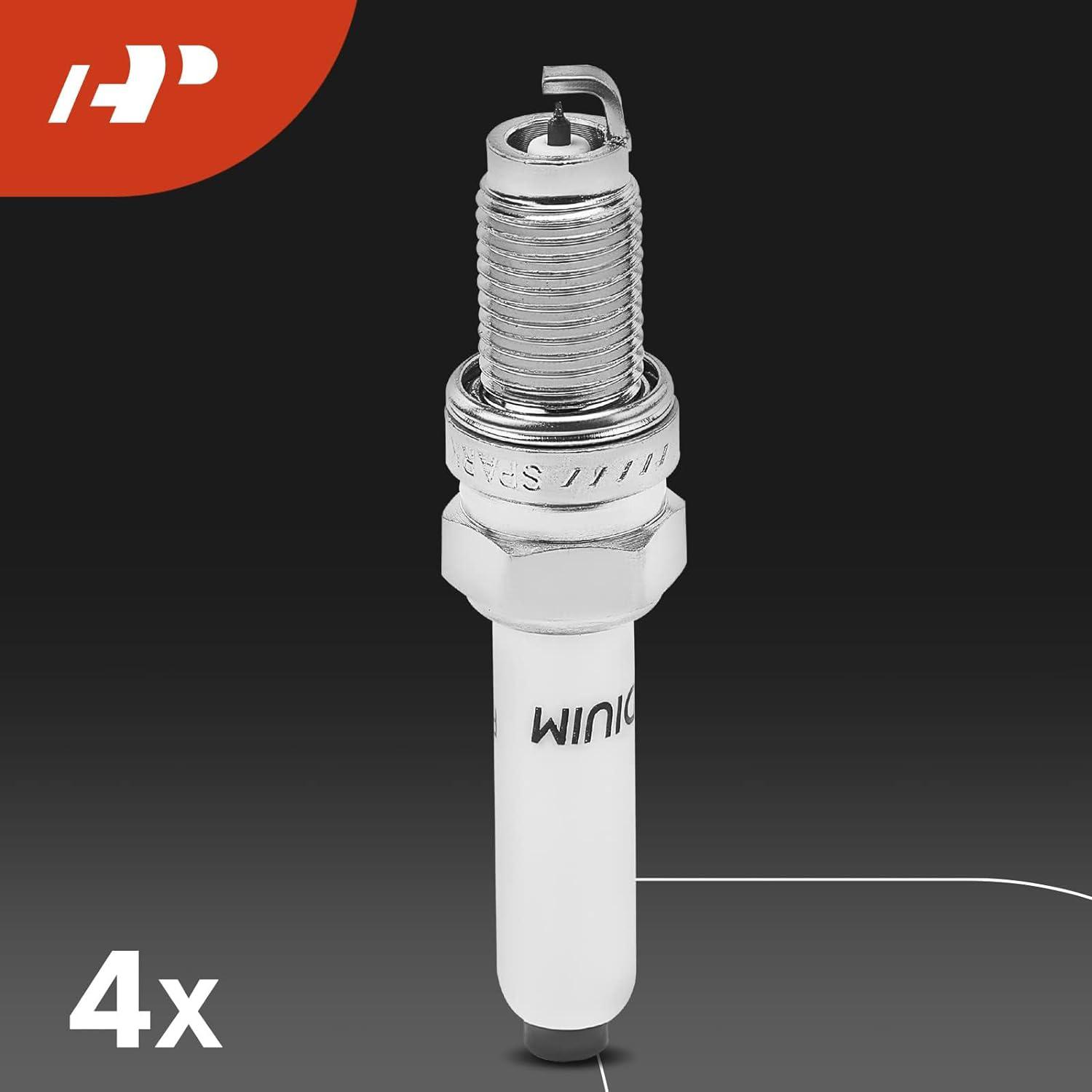 A-Premium Set of 4 Ignition Coil Pack and Iridium Spark Plugs Compatible with Volkswagen Jetta 2013/2016-2018 & Audi A3 Sportback e-tron 2016-2018, 1.4L, Replace# NGK95463, 04C905110H