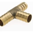 thumbnail image 4 of Conector de Manguera de Latón JAMW en Forma de T 3 Vías para Combustible Aire Agua Aceite 6mm 8mm 10mm 12mm Sencillez, 4 of 5