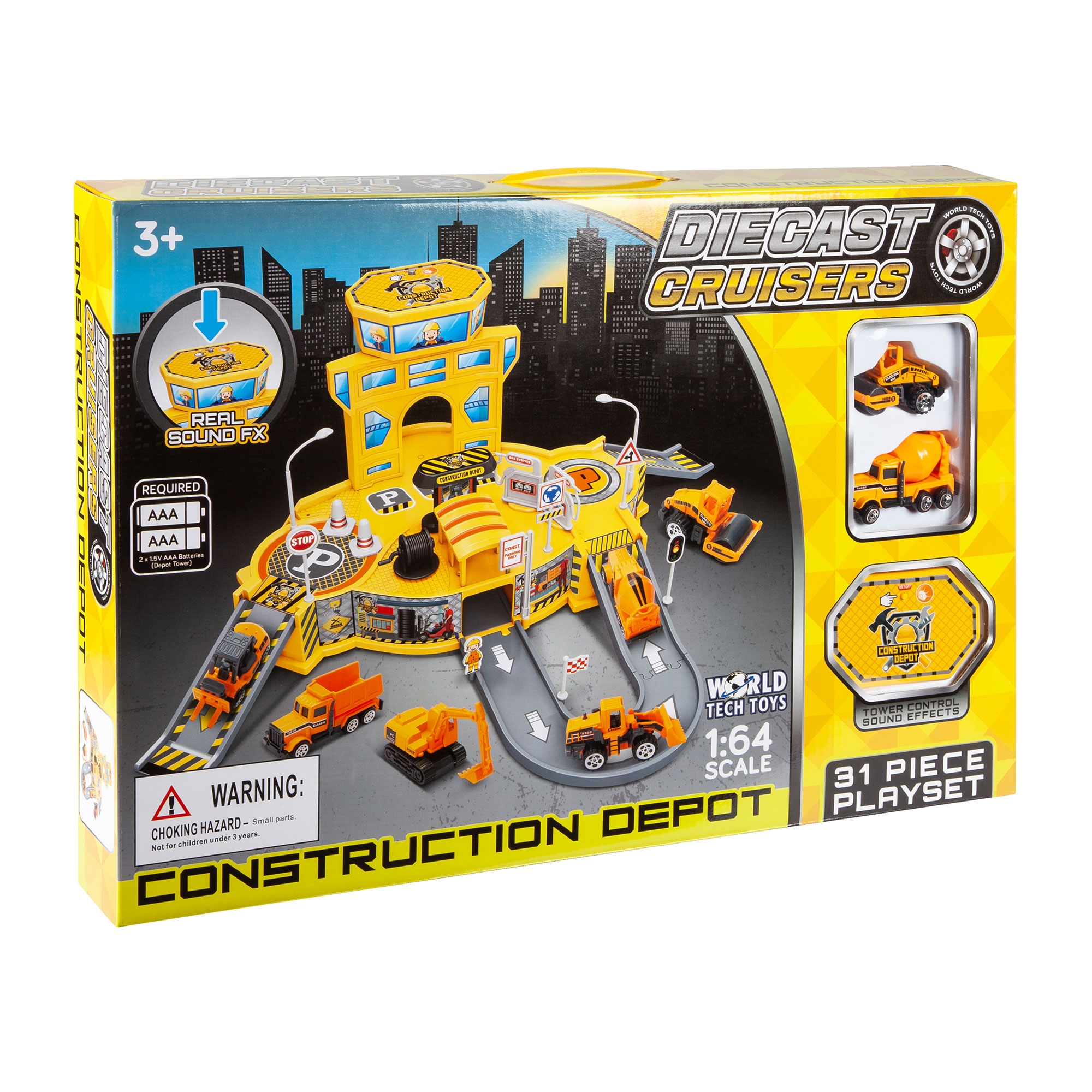 World Tech Toys Diecast Cruisers 1:64 Construction Depot