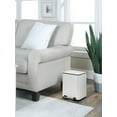 thumbnail image 2 of SunnyPoint 6 Liter / 1.58 Gallon Trash Can with Plastic Inner Buckets; Rectangle Bathroom, Office, Kitchen, and Bedroom Step On and Slow Close (WHT), 2 of 5