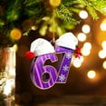 thumbnail image 3 of WKSCLPAI Funny 67 Christmas Ornament, Santa Says Six Seven 67 Meme Acrylic Gingerbread Hanging Decorations for Xmas Tree, Durable Shatterproof, Ideal Gifts for Humor Lovers and Gift Givers, 3 of 8