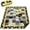 Flower-3, variant on Extra Large Picnic Blankets Waterproof Foldable (80 "x 80") Beach Blanket Waterproof Sandproof,3-Layer Thicking Mat Outdoor Packable Camping Blanket
