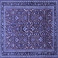 thumbnail image 1 of Ahgly Company Indoor Square Persian Blue Traditional Area Rugs, 4' Square, 1 of 4