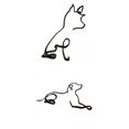 thumbnail image 1 of 2 esculturas de perro, figuras de animales para el hogar, sala de estar, armario, decoración, regalo C, 1 of 9