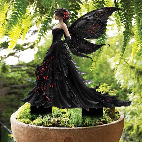 Tupukom Garden Decor for Outside Fairy Garden Accessories Gift for Birthday Housewarming, Holiday Gifts, Yard Patio Balcony Lawn Ornament