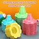 thumbnail image 4 of 200 Pieces 4 Oz Colorful Shaved Ice Cups Flower Shaped Snow Cone Cups Leak Proof Plastic Snack Ice C, 4 of 5