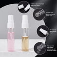 thumbnail image 4 of 30 frascos pequeños de vidrio de 5 ml para muestras de perfume, con tapones antipolvo de plástico. Frascos de vidrio portátiles para perfume., 4 of 9