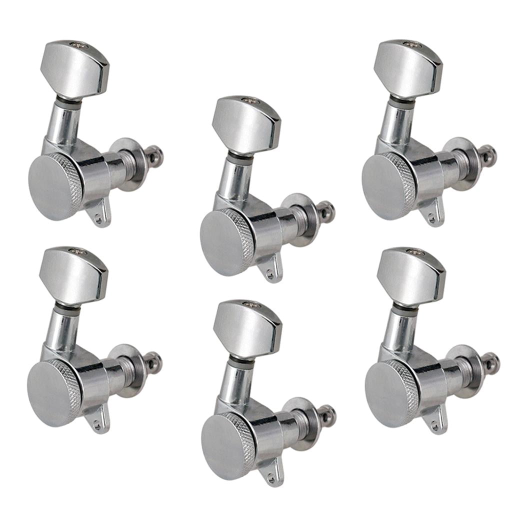 LeeQinersw Pack of 6 Closed Guitar Tuning Pegs Keys Machine Head Tuner for Electric Guitars