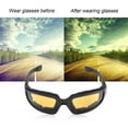 thumbnail image 5 of Cheers US Motorcycle Riding Glasses Goggles UV Dustproof Windproof Motorcycle Sunglasses with Clear Smoke Yellow Lens for Outdoor Sports Actives, 5 of 7