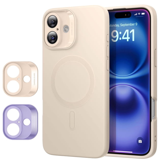 Funda ESR para iPhone 16 con MagSafe, a prueba de golpes, color canela claro