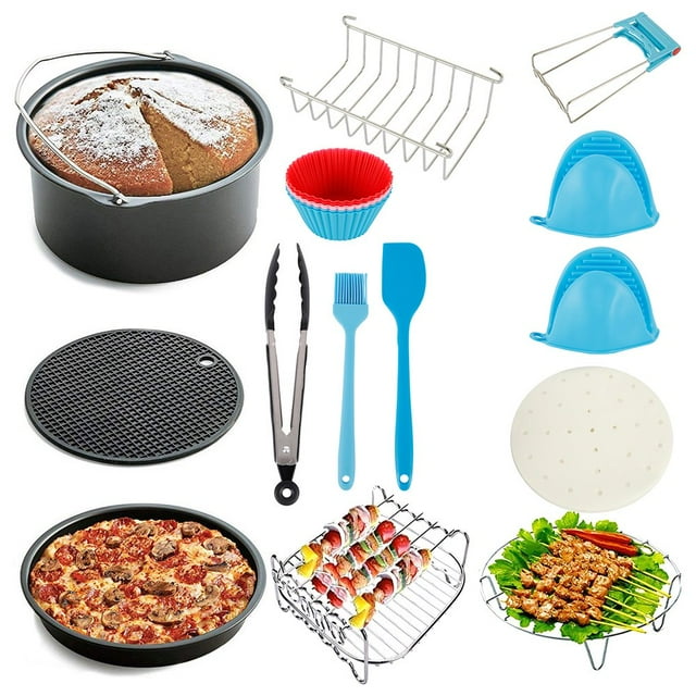 17PCS Accessories For Air Fryer Cooking Basket Pizza Pan/Cake Plate Racks