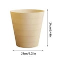 thumbnail image 3 of PPgejGEK Small Garbage Can Office Trash Bin Bathroom Bedroom Plastic Wastebasket Container 20x18x18cm 7.87x7.08x7.08in, 3 of 4