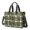 Green and White Checkered Pattern, variant on Yellow and Black Checkered Pattern Canvas Messenger Tote Bag, Nurse Handbag with Multi Pockets & Removable Strap, Magnetic Closure Gifts for Birthday Christmas Thanksgiving