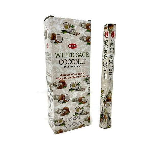 HEM White Sage   Coconut Incense Sticks | 120 Sticks