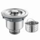 thumbnail image 1 of Kitchen Sink Vegetable Sink Drain Set Stainless Steel Kitchen Sink, 1 of 5