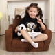 thumbnail image 3 of Sillas para niños MOMCAYWEX 2 en 1 para niños pequeños, suave sofá sherpa, oso de peluche, 3 of 7
