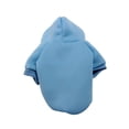 thumbnail image 2 of Fashion Solid Color Warm Puppy Dog Hoodies Sweater Coat Sweatshirt Pet Clothes-S,Sky Blue, 2 of 3
