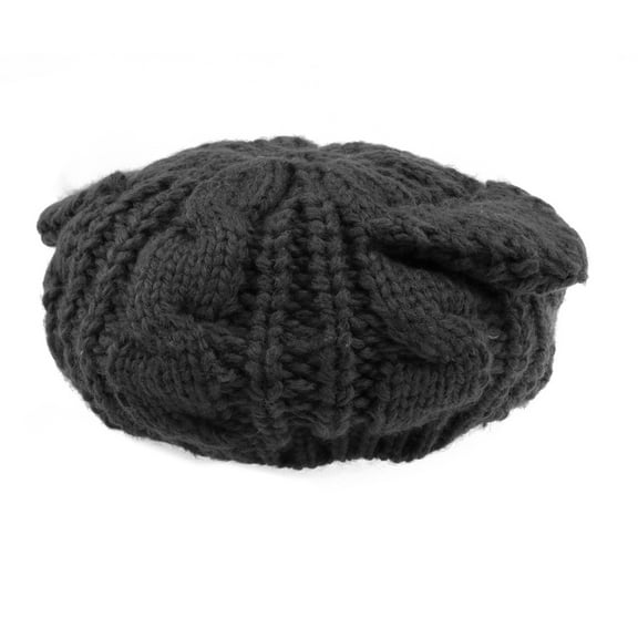 Masteelf Cute Black Cat Ears Hat for Women Made of Durable Knitting Wool Perfect for Autumn and Free Size