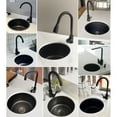 thumbnail image 4 of Multifunction Mini Round Kitchen Sink Bar Kitchen Stainless Steel Basin Single Bowl with Drain Accessories for Home[Black], 4 of 9