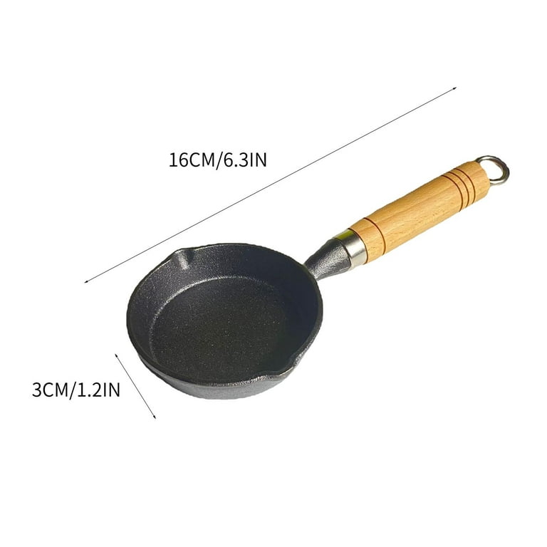 imarku Non Stick Frying Pan, 6 inch Cast Iron Skillet Mini Omelette Pan,  Small Nonstick Frying Pan Egg Pan for Cooking, Portable Induction Mini Pan