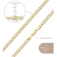 thumbnail image 2 of Jewelry Atelier Gold Chain Necklace Collection - 14K Solid Yellow Gold Filled Miami Cuban Curb Link Chain Necklaces for Women and Men with Different Sizes (2.7mm, 3.6mm, 4.5mm, or 5.5mm), 2 of 9