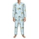 thumbnail image 3 of Fotbe Cartoon Turtle Pijama de Hombre con Estampado de Manga Larga, Conjunto de 2 Piezas, Ropa de Dormir Suave y Cómoda con Bolsillos-Large, 3 of 7