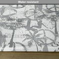thumbnail image 6 of Ambesonne Summer Place Mats Set of 4, Surfer Woman in Ocean, Standard Size, Grey White, 6 of 6