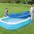 thumbnail image 6 of Dongrere Rectangle Pool Cover for 8.27*5.41ft Above Ground Pool, Anti-dirt, Anti-dust, Anti-evaporation, 6 of 9