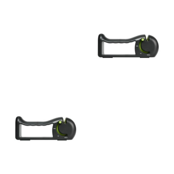 Billuyoard Afilador de cuchillos ergonómico para cuchillas duraderas y afiladas - Opción de regalo Accesorios de cocina Piedra de afilar Piedra verde 2Conjunto