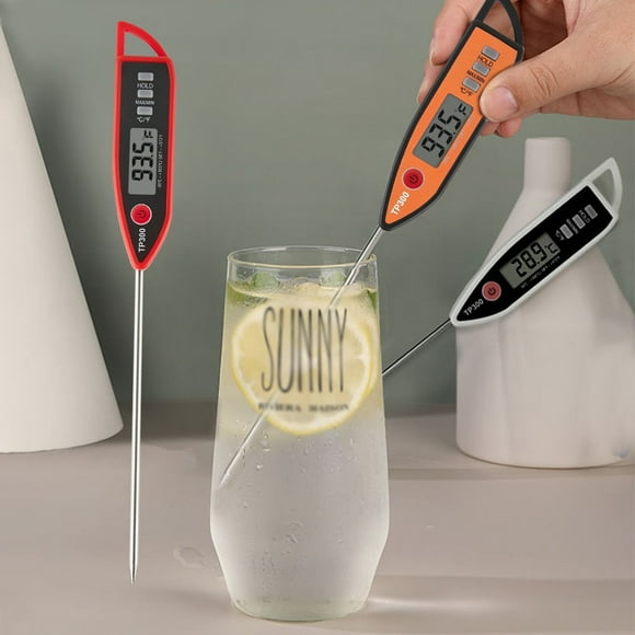 sdhkgrrt under $5 3Pcs Digital Thermometer, Digital Instant Read Thermometer, Cooking Food Temperature Probe, Baking Liquids Measurement Tool, Fast Accurate Kitchen Thermometer, BBQ Grilling