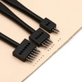 thumbnail image 5 of SUTENG Leather Craft Tool Punches 6mm 2/4/6 Leather Craft Chisel Set Lace Stitching for Belts Watchbands Leather Stitching DIY Work (Black) (4mm), 5 of 5