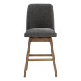 thumbnail image 4 of Finley 30" Swivel Barstool 2-Pack in Charcoal Fabric, 4 of 9