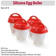 thumbnail image 3 of As Seen on TV - Silicone Egg Hard-Boiled Pods Mini-Omelets Benedict Cooker Dishwasher Safe- Set of 4, 3 of 3