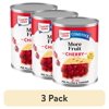 (3 pack) Duncan Hines Comstock More Fruit, Cherry Pie Filling and Topping, Ready to Use, 21 oz.