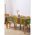 thumbnail image 3 of Abstract Yellow Rectangle Tablecloth, Painting Buildings Geometric Modern Art Waterproof & StainResistant Tablecloth, Washable Oil-proof Table Cover for Dining/Party/Wedding/Camping/Buffet 60x120 In, 3 of 9
