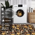 thumbnail image 6 of CAROMIO 9' x 12' Area Rug for Living Room Boho Vintage Rug Non Slip Throw Rugs Floral Bedroom Rug, Black Yellow, 6 of 7