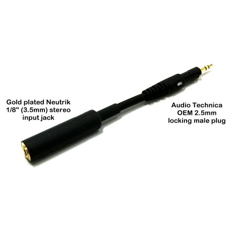 Unit Connect Cable - SP-ATH-M50x-ADAPTER - Sound Professionals/Audio Technica - Use this adapter to connect standard 3.5mm (1/8