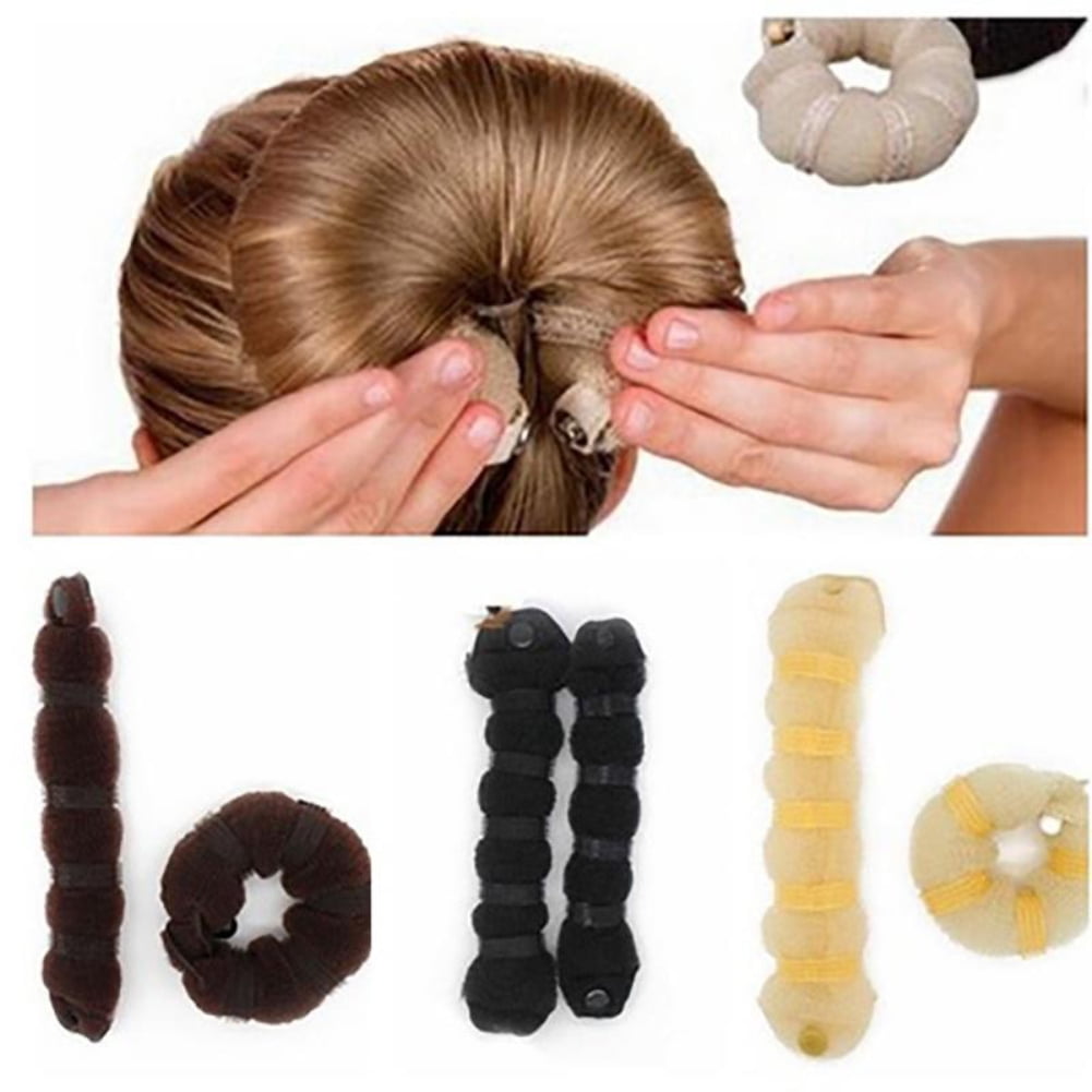 Yixx Fashion Caterpillar Shape Women Quick Bun Maker Holder Ball Hair  Accessories 