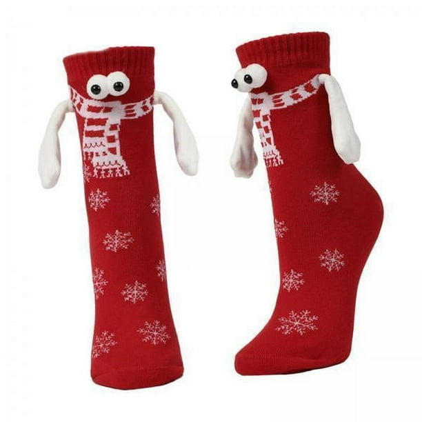6x Calcetines Tubo Medio Transpirable Dibujos Animados Encantadores Calcetines Divertidos Amistad Estilo A