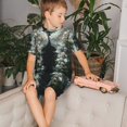 thumbnail image 4 of Balery Floral Angelic White Wings Conjunto de Pijama Infantil de Manga Corta con Estampado – Ropa de Dormir de Algodón Suave-Small, 4 of 6