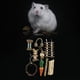thumbnail image 5 of Juguete de conejito de Guinea, juguete para chinchillas, juguete masticable para hámster, madera natural G, 5 of 8