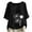 Black tops for women, variant on Cheap Summer Tops for Women Women's 3/4 Length Sleeve Tops 2024 Summer Daily Pullover Casual Dandelion Print T-Shirts Loose V Neck Blouses Shirts for Women