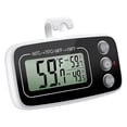 thumbnail image 1 of FrostHike Refrigerator Thermometer. Digital Freezer Thermometer. Upgraded Fridge Thermometer with Large LCD Display. Magnetic. Max/Min Record Function for Kitchen. Home. Restaurants - Black, 1 of 5