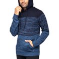 thumbnail image 4 of X RAY JEANS Mens Color Blocked Hooded Sweater, Blue, M, 4 of 5